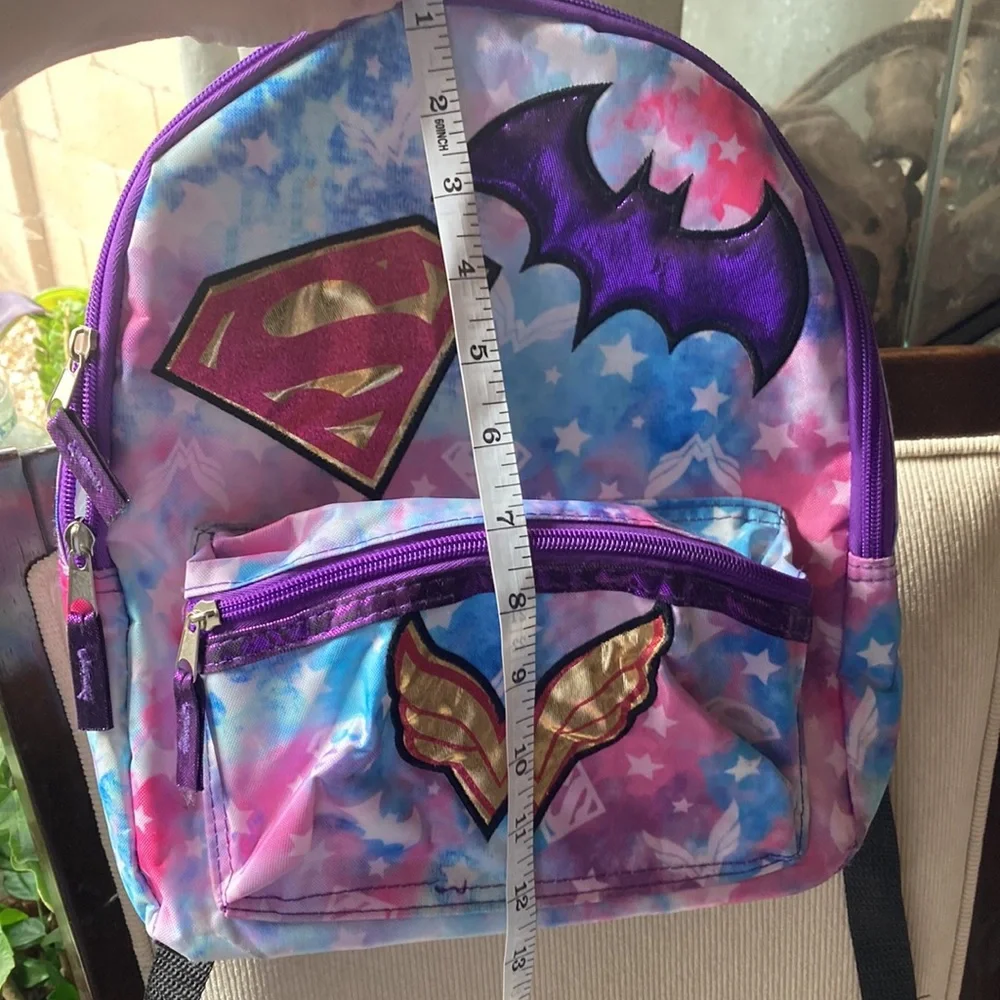 Superhero wonder woman superman Batman backpack NEW!!